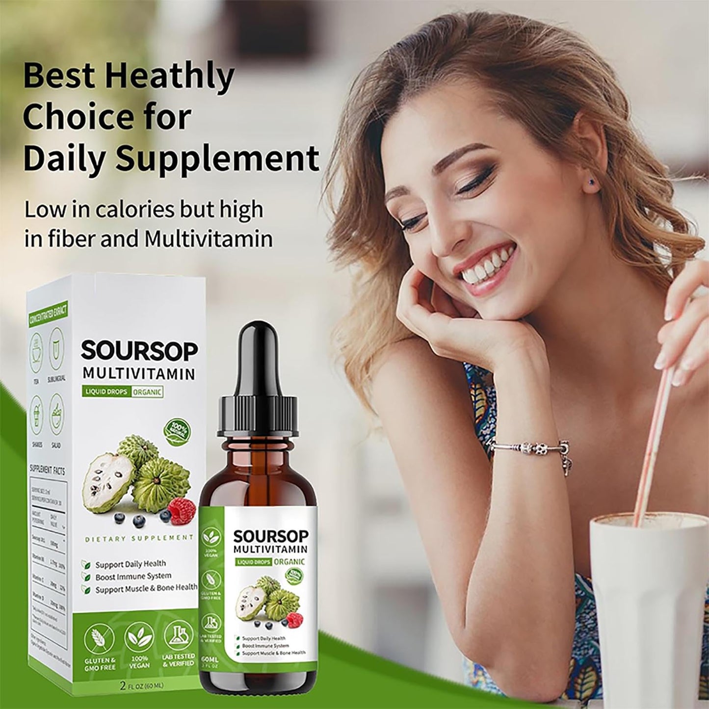 Soursop Graviola: alta absorción y energía.