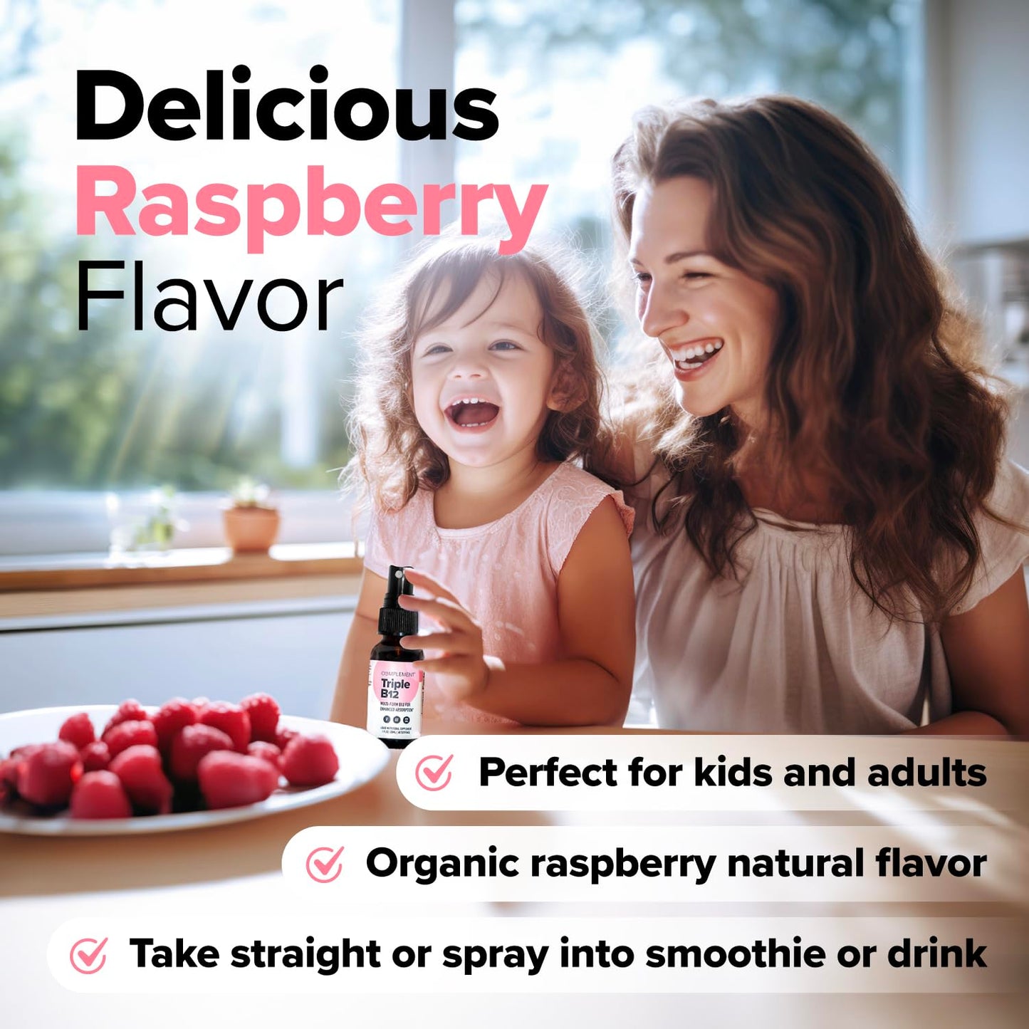 Spray líquido Triple B12 para rápida absorción de vitamina B12