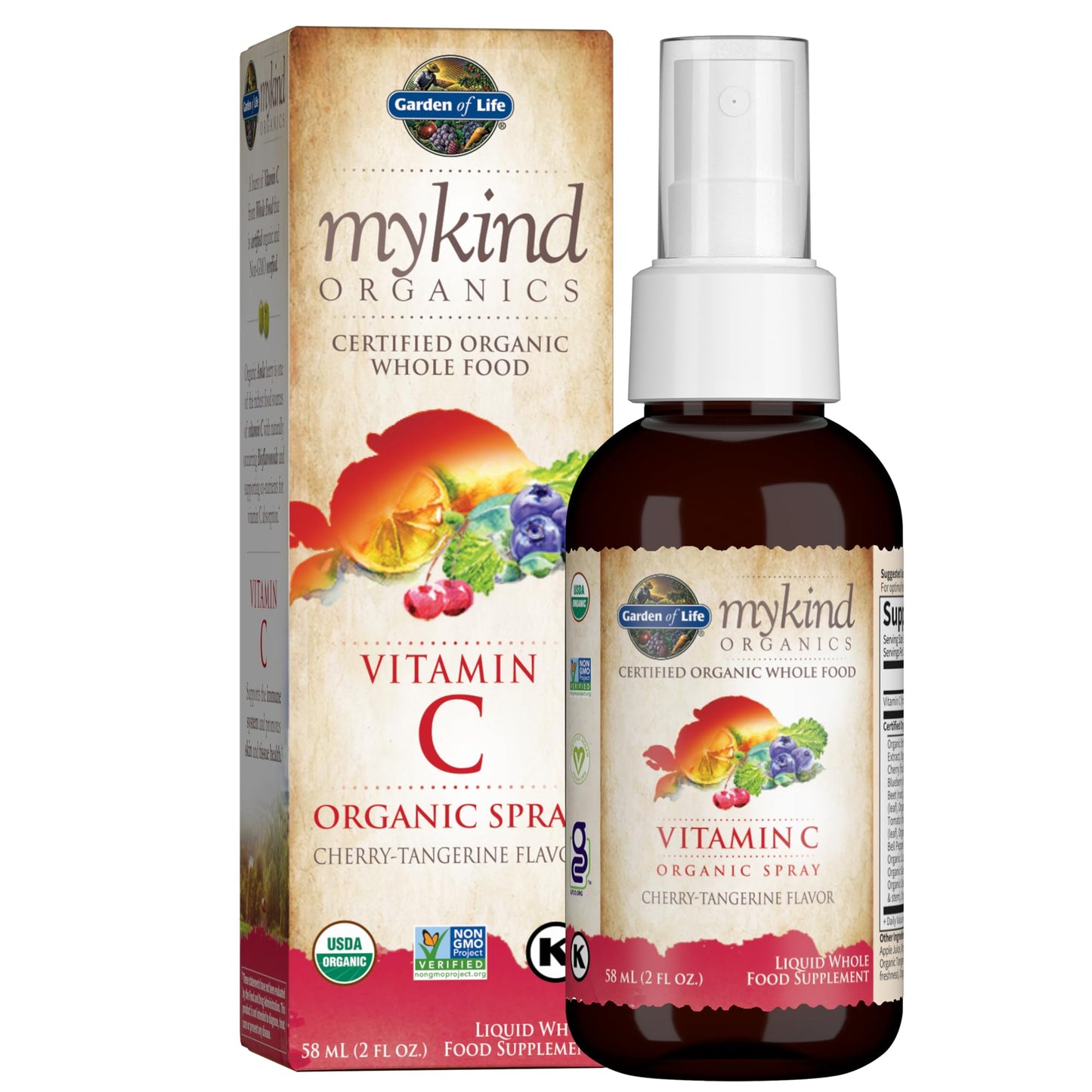 Spray vitamina c sabor cereza mandarina