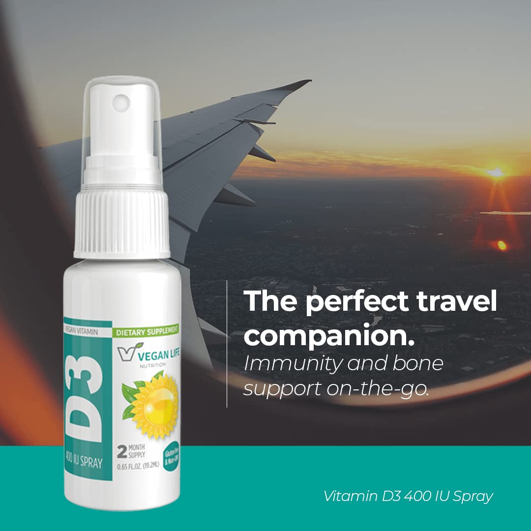 Spray vitamina d3 vegano absorbción rápida con calcio