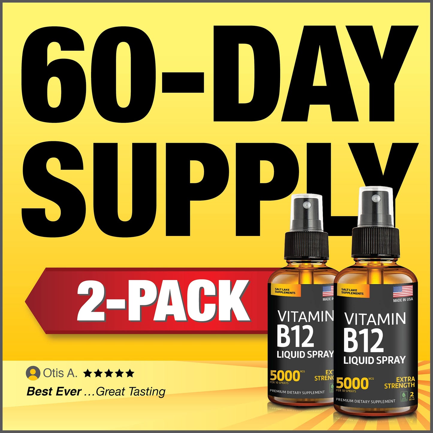 Sprays vitaminicos B12 para aumentar energía y estado de ánimo
