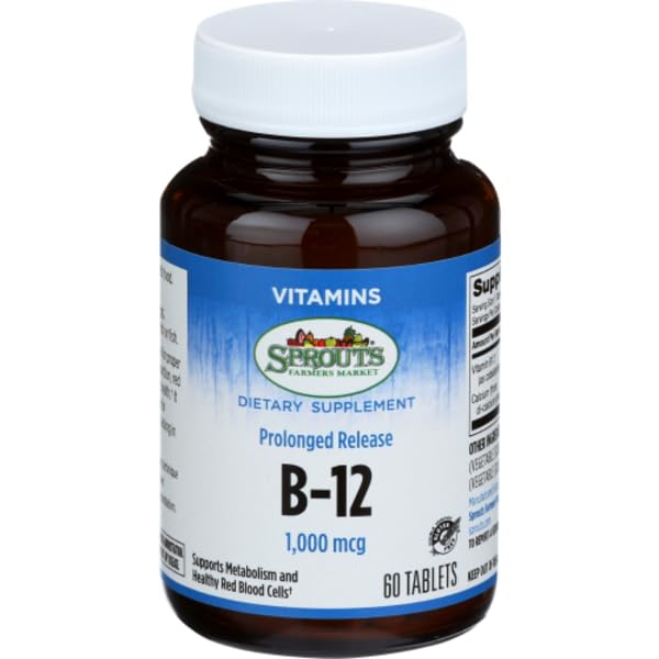 Sprouts vitamina b12 liberación prolongada 1000 mcg 60 tabletas