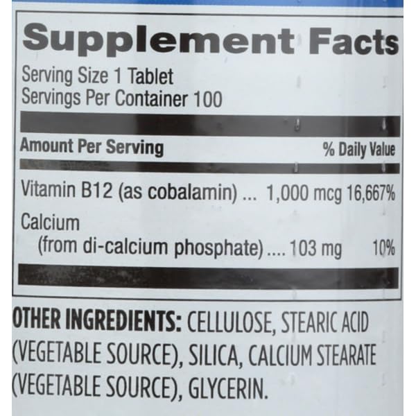 Sprouts vitaminas b12 liberación prolongada 100 tabletas genérico