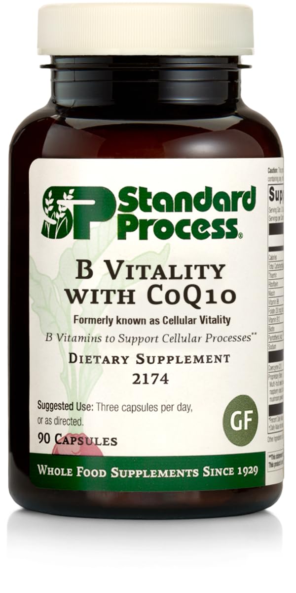 Standard Process B Vitality con CoQ10 suplemento 90 cápsulas