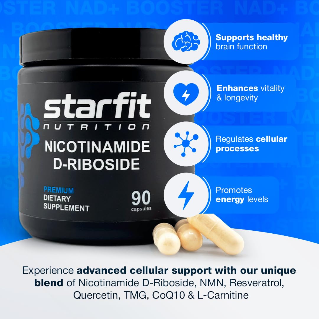 Detalles de botella STARFIT nicotinamida d-ribósido