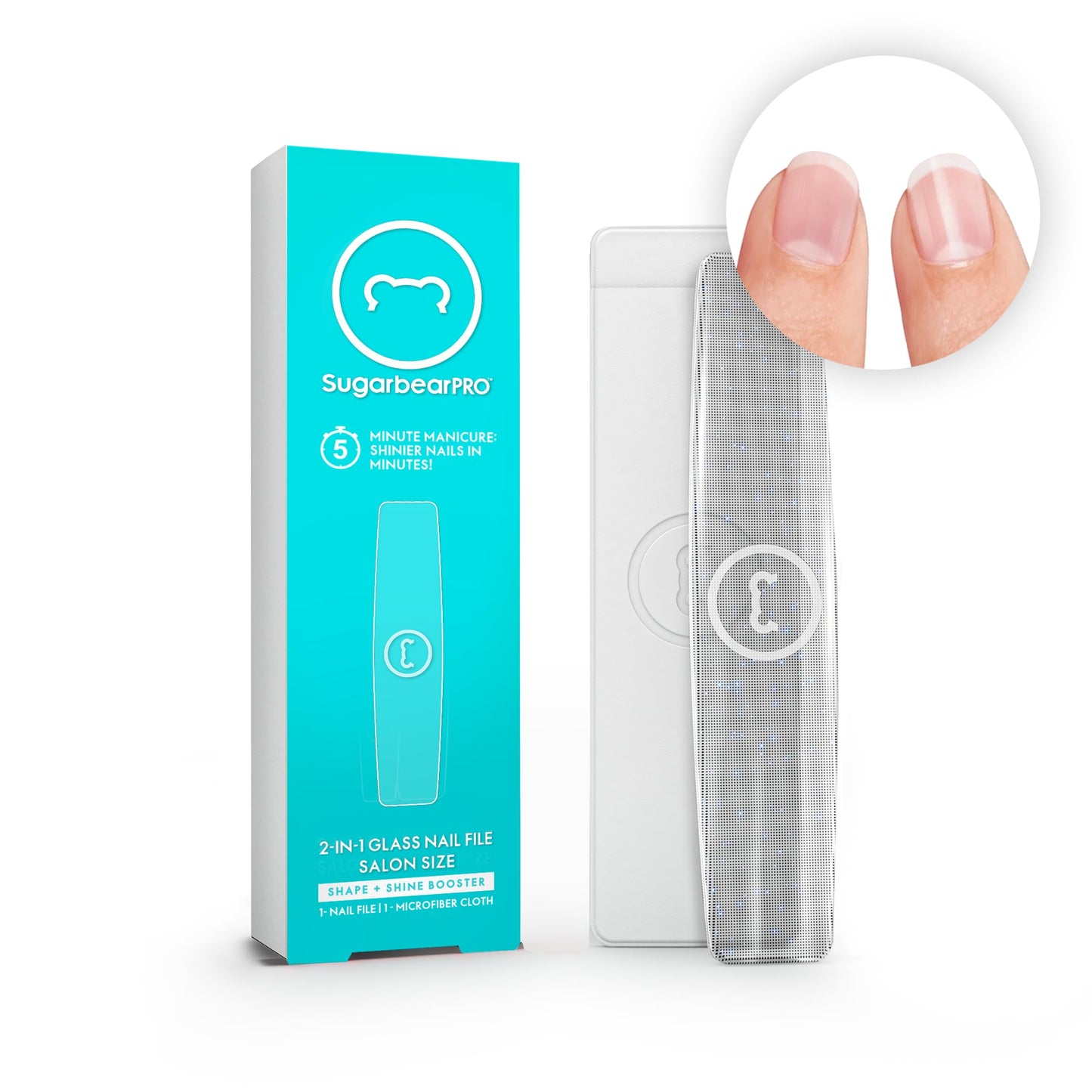 Sugarbear lima vidrio uñas y gomitas para cabello y uñas