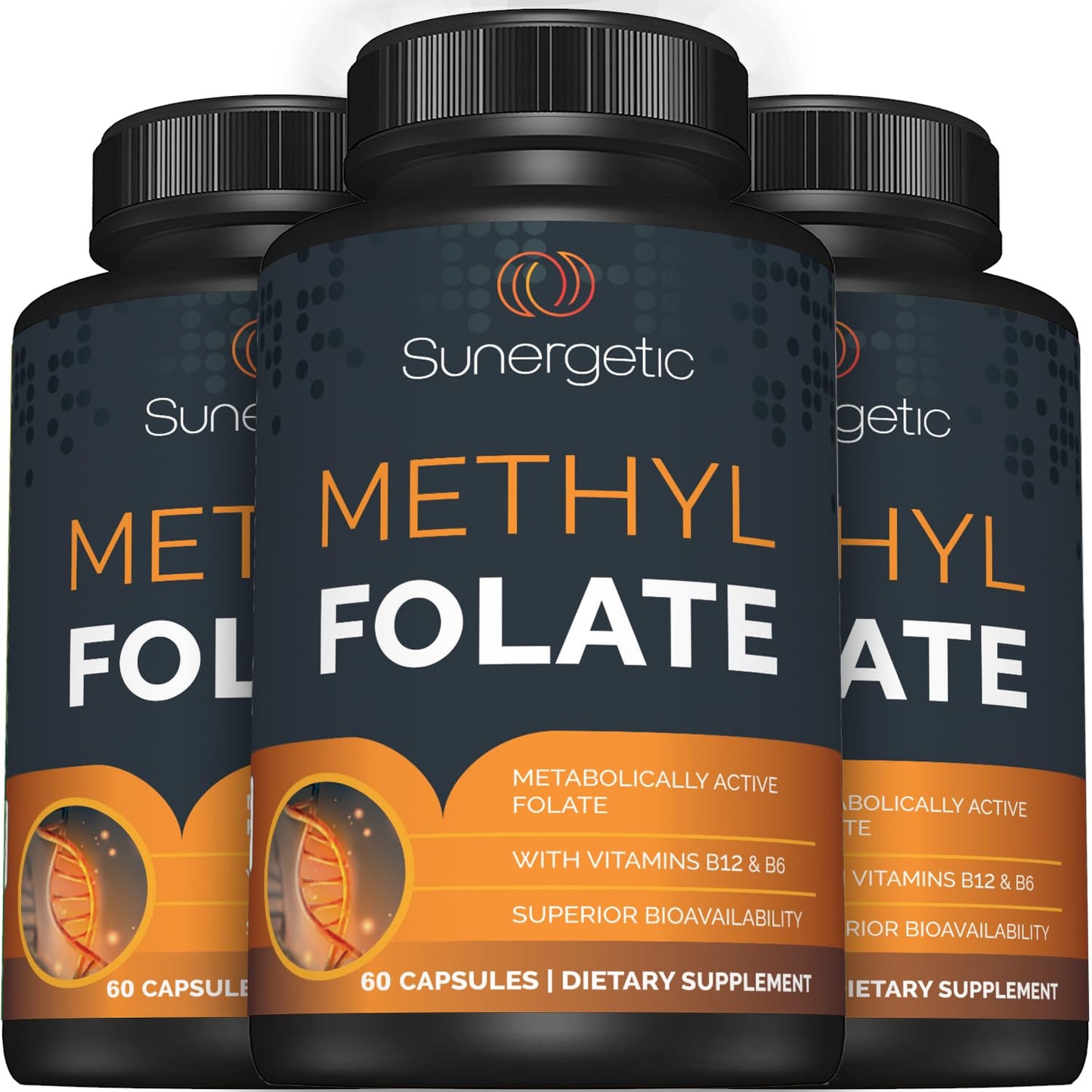 Sunergetic cápsulas metil folato vitamina B6
