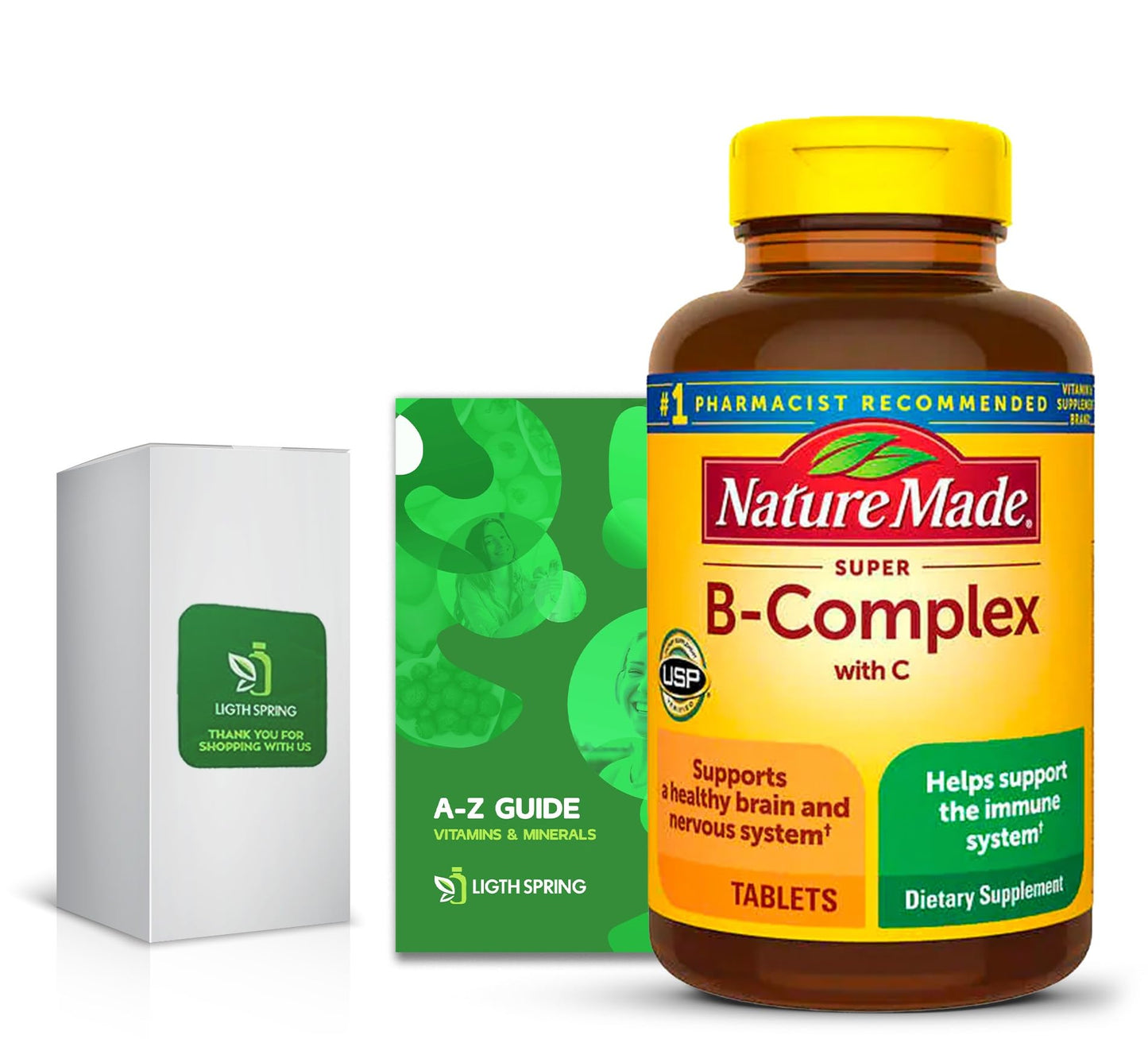 Super B-Complex con vitamina C LightSpring 460 tabletas