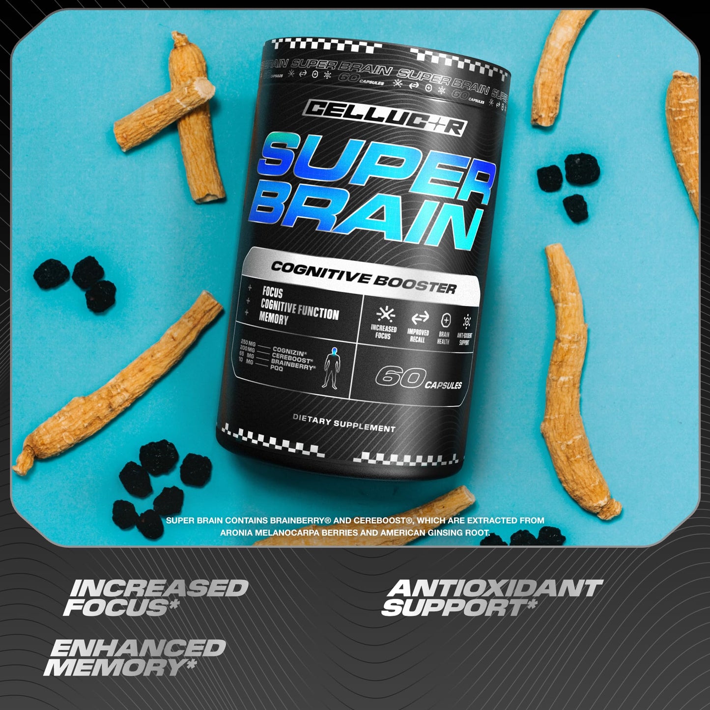 Super Brain™ potenciador cognitivo 30 cápsulas