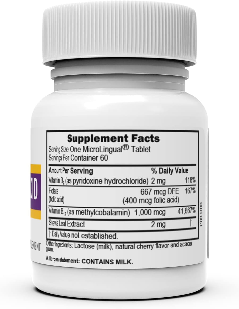 Superior Source suplemento vitamina b-12 b-6 ácido fólico caja frontal