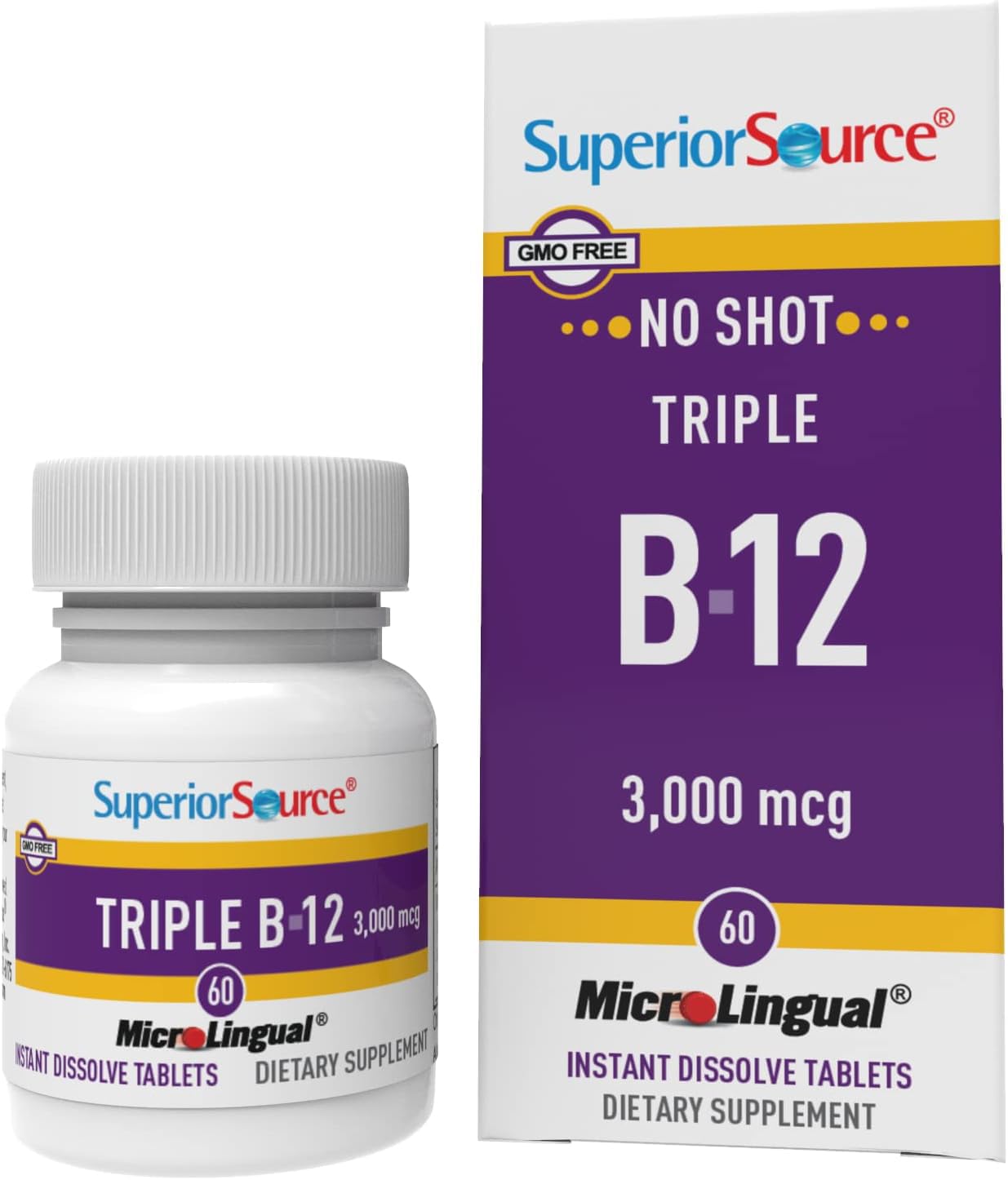 Superior Source Triple B-12 3000 mcg suplemento salud corazón