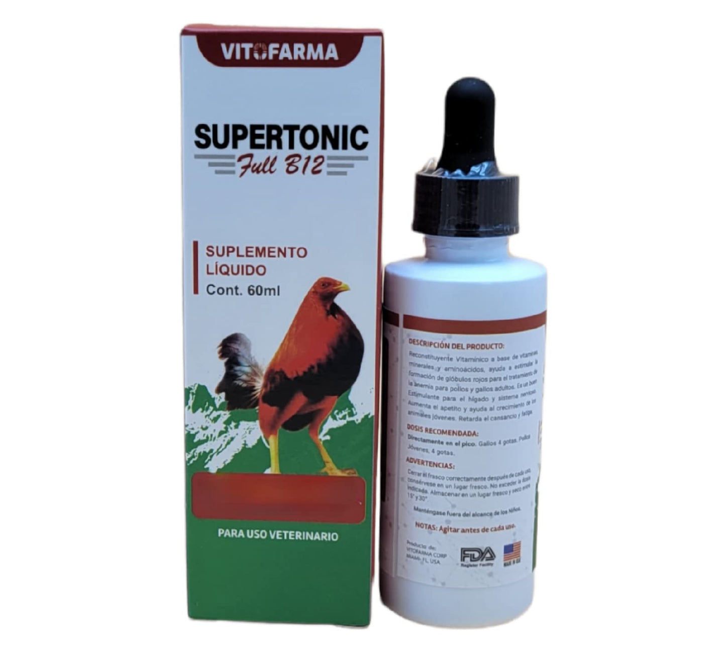 Supertonic Full B12 - vitaminas para gallos