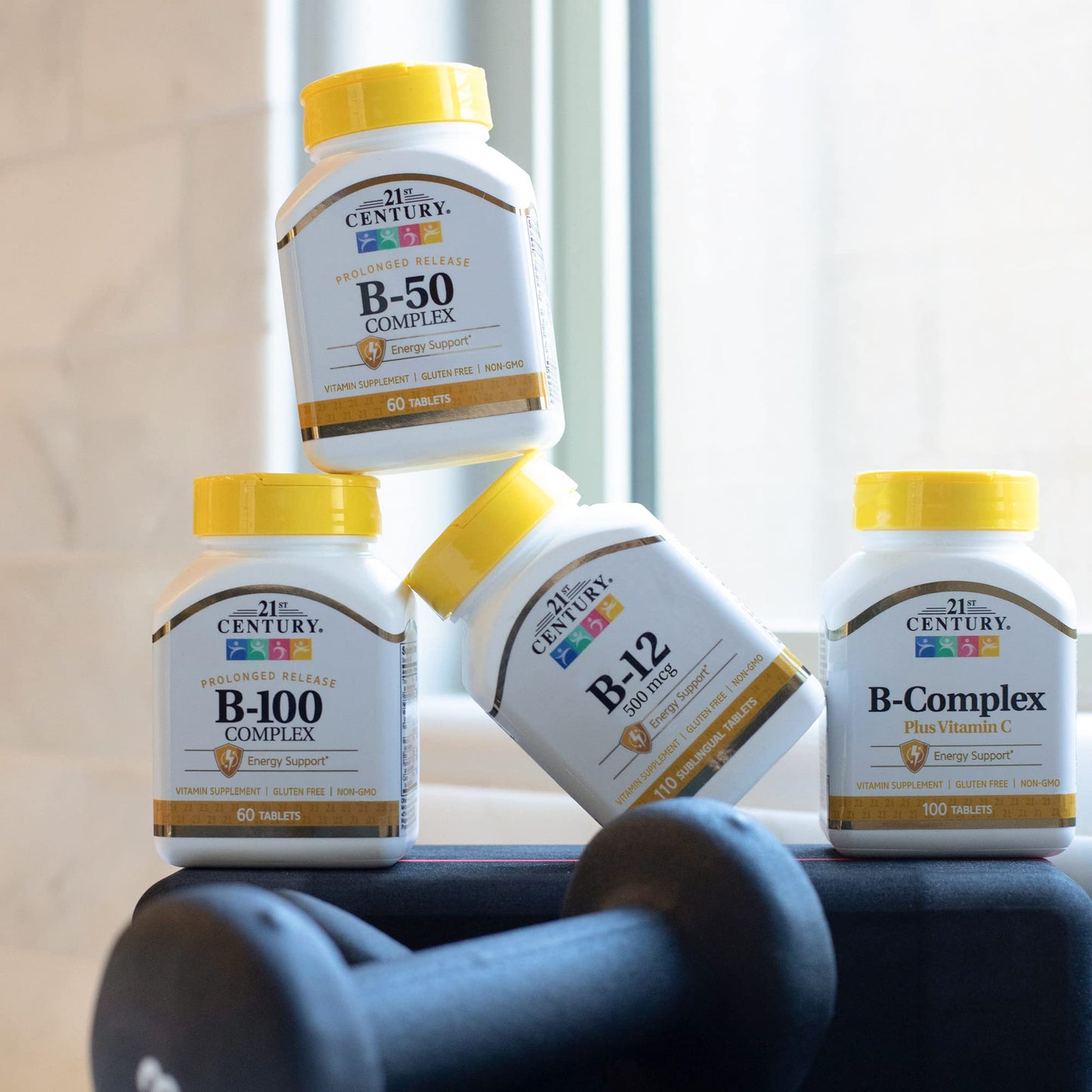 Suplemento 21st century vitaminas complejo b sin azúcar