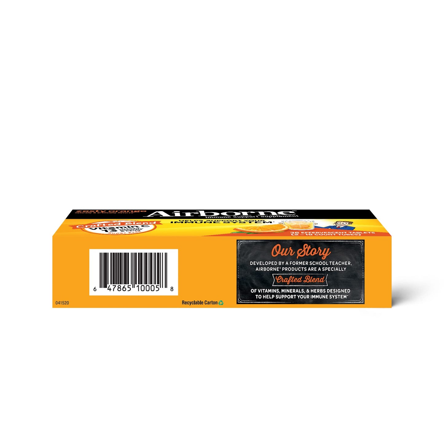 Suplemento Airborne vitamina c zinc antioxidantes