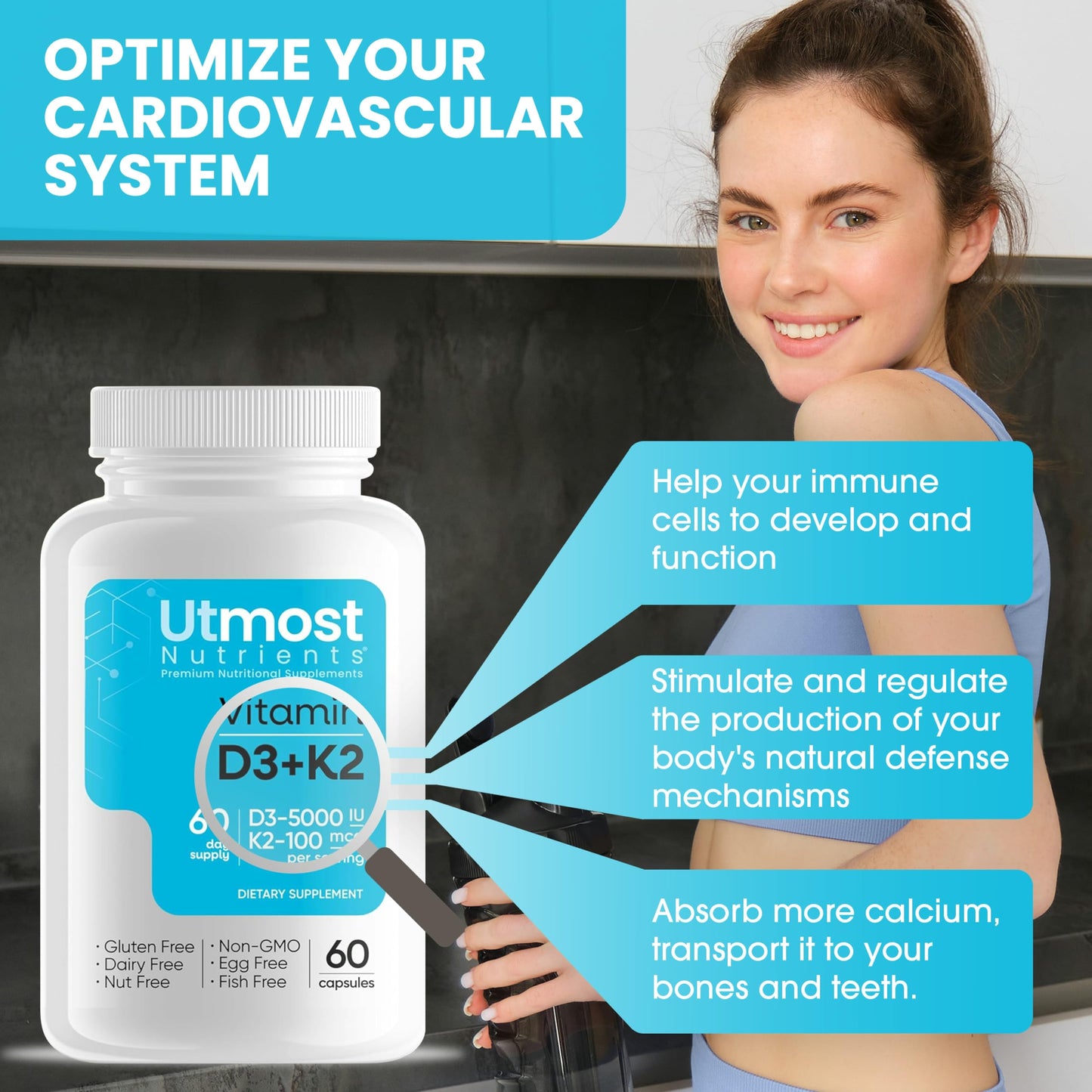 Suplemento antioxidante vitamina C liposomal Utmost