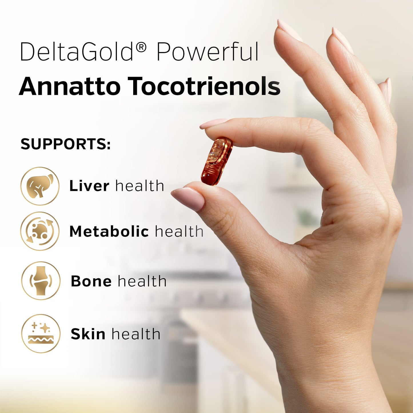 Suplemento antioxidante vitamina e tocotrienoles 300mg