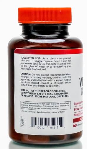 Suplemento antioxidante de Olympian Labs vitaminas K2 y D3