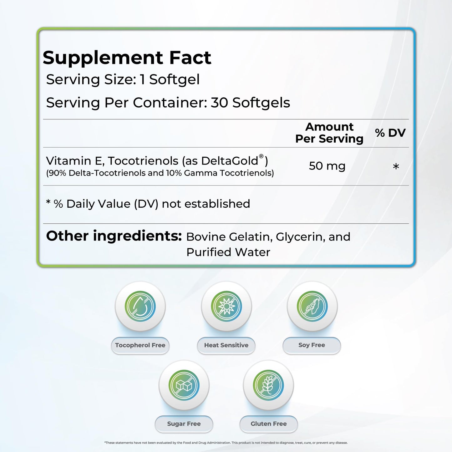 Suplemento antioxidante WELLNESS EXTRACT vitamina e tocotrienoles