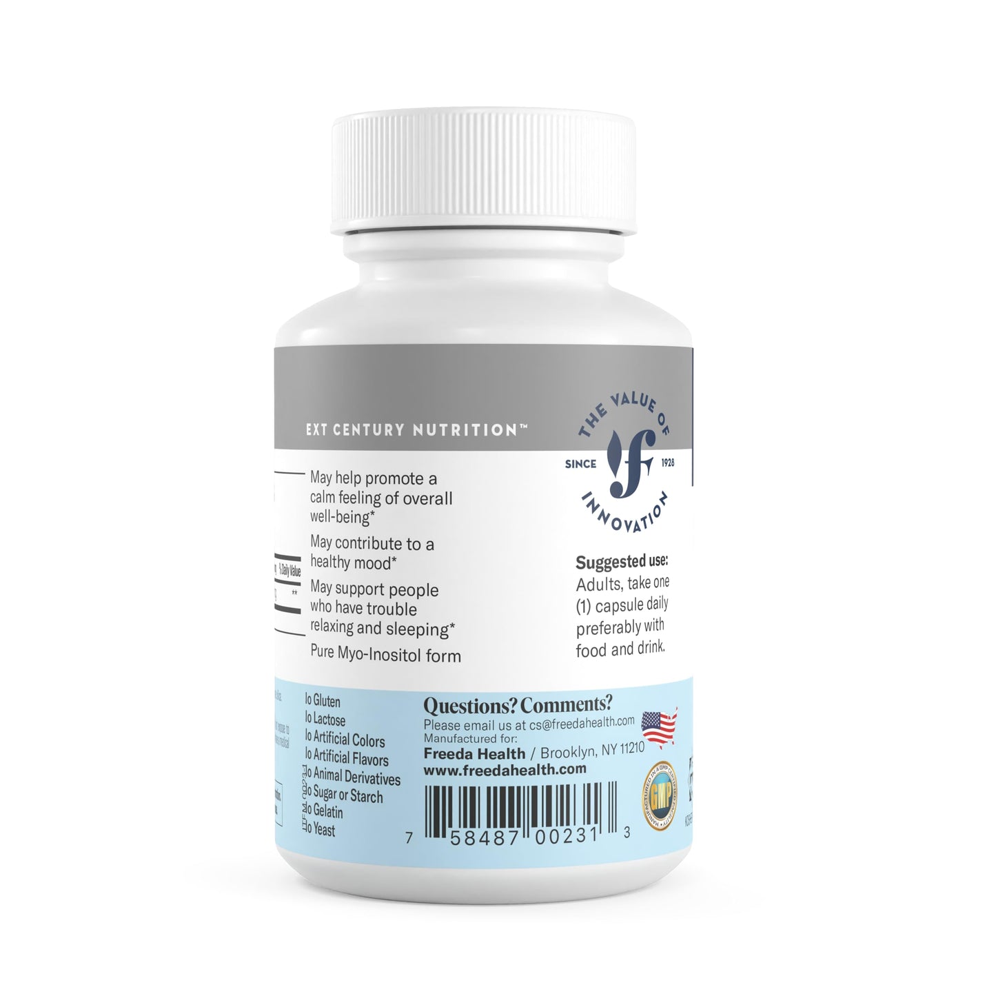 Suplemento para apoyo femenino con cápsulas de inositol