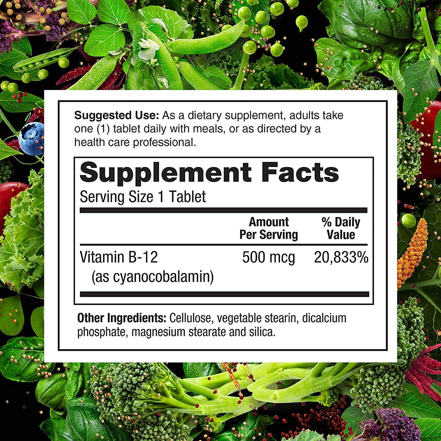 Suplemento b12 PlantFusion certificado vegano sin químicos