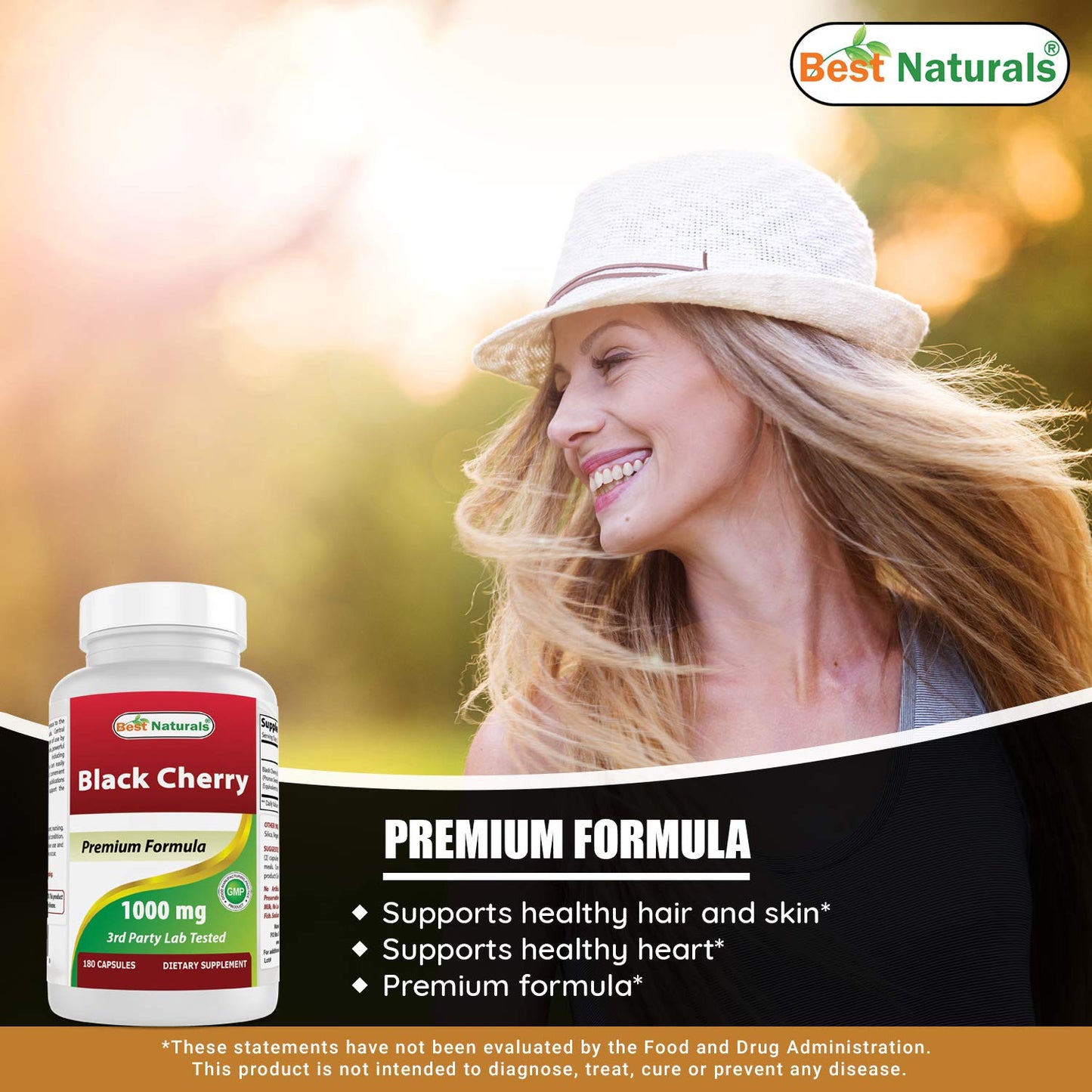Suple Best Naturals con ingredientes naturales en cápsulas