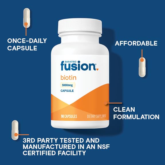 Suplemento de biotina Bariatric Fusion para pacientes bariátricos