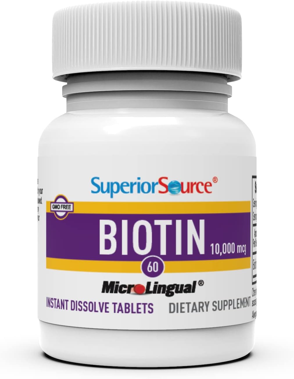 Suplemento biotina para crecimiento sano del cabello y uñas