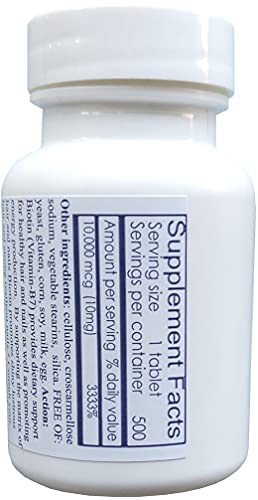Suplemento biotina 10,000 mcg para piel cabello