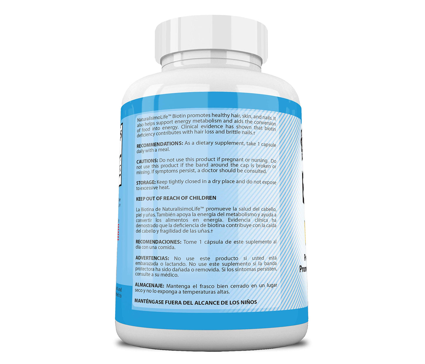 Suplemento de biotina para piel, uñas y metabolismo