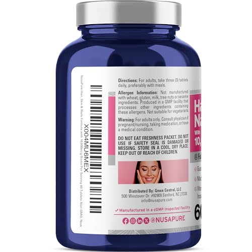 Suplemento NusaPure para cabello y piel