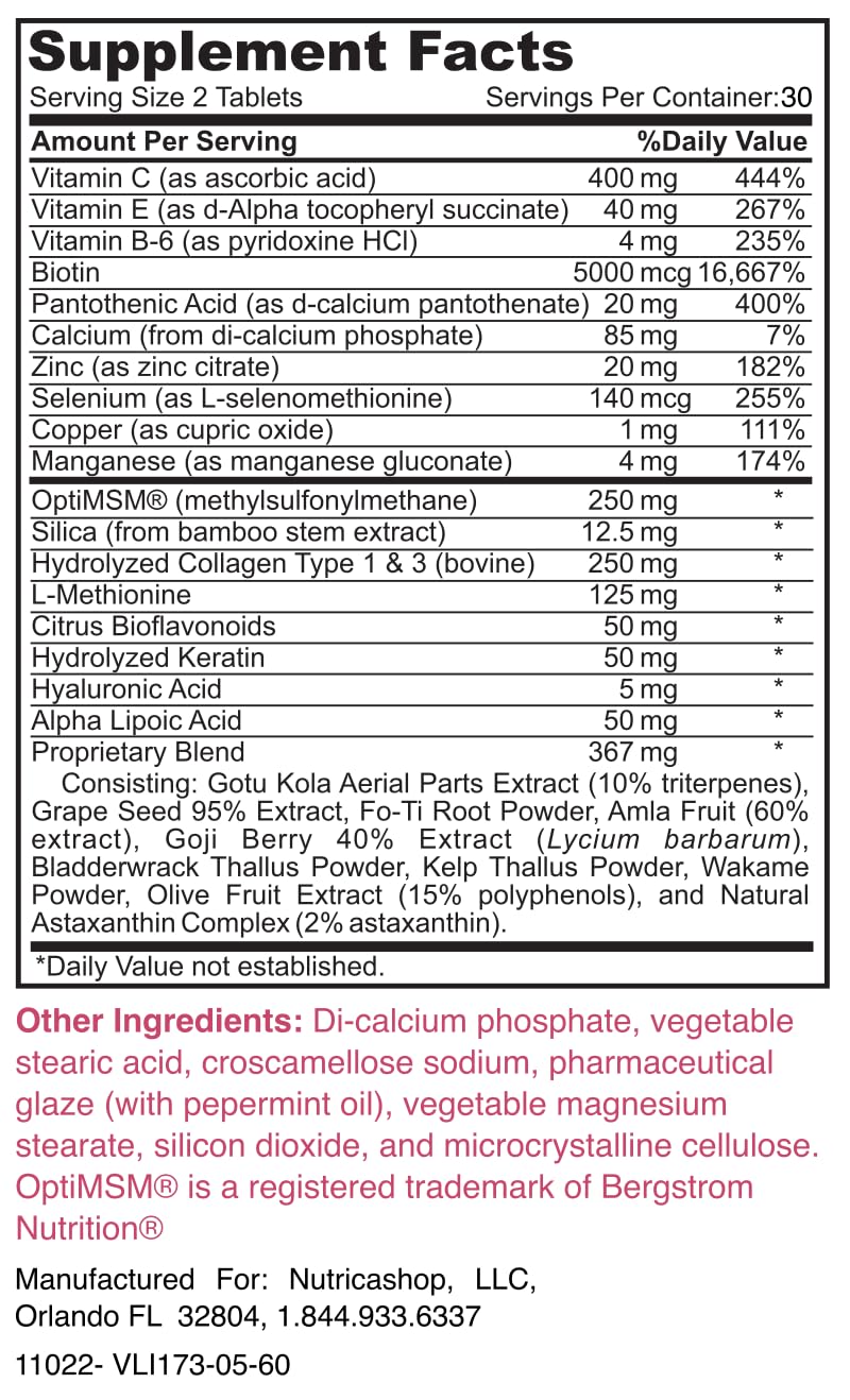 suplemento cabello piel y uñas aprobado farmacéuticamente
