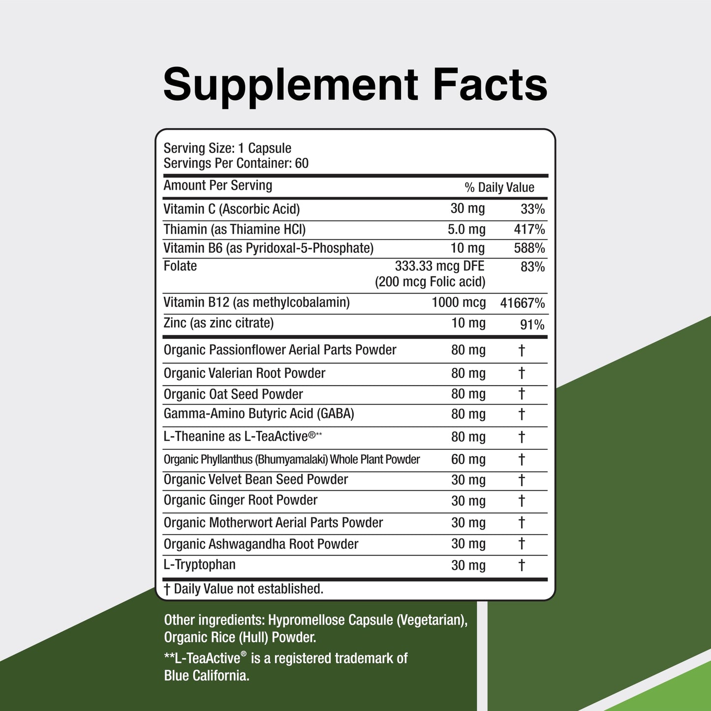 Suplemento CalmSupport aprobado por GMP para relajación