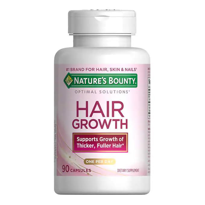 Suplemento capilar Nature's Bounty 90 cápsulas veganas