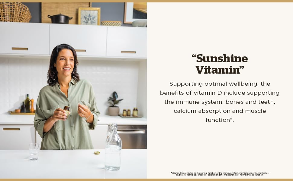 Suplemento Solgar Vitamina D3 con cápsulas visibles