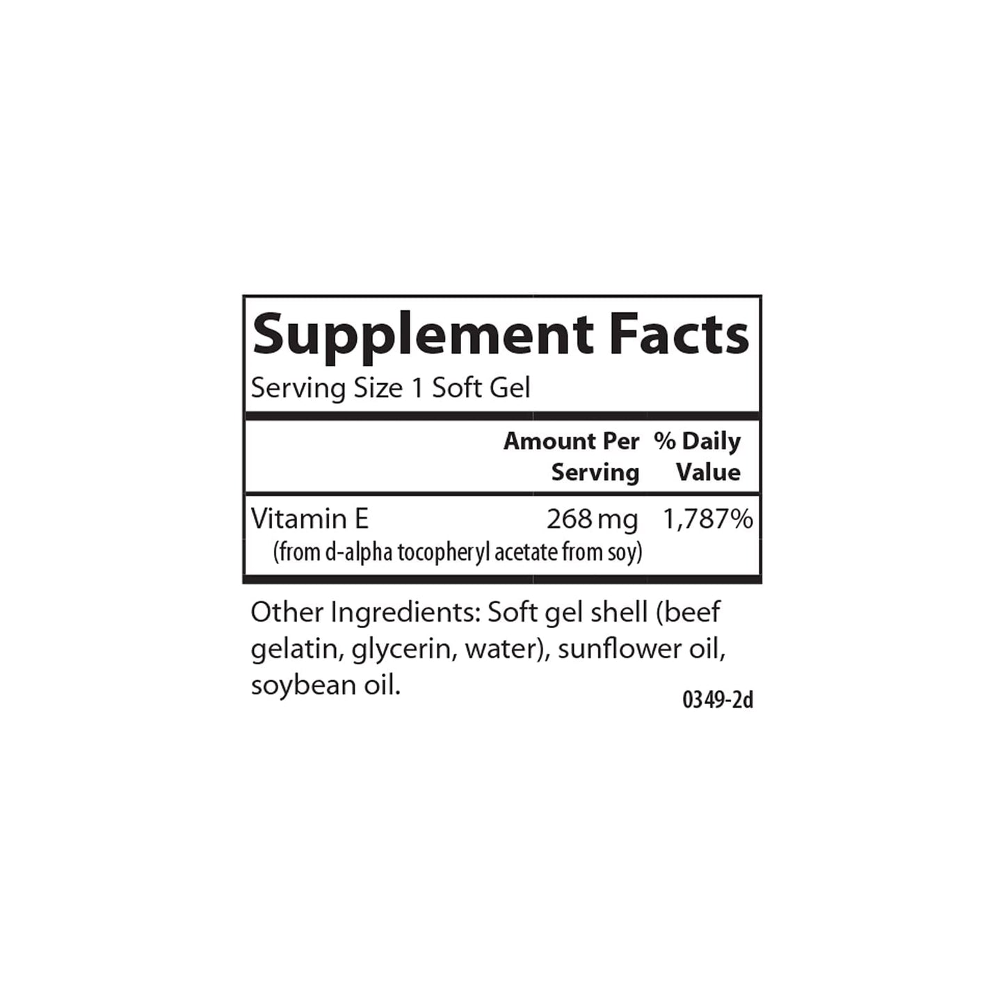 Suplemento Carlson E-Gems vitamina E cápsulas blandas