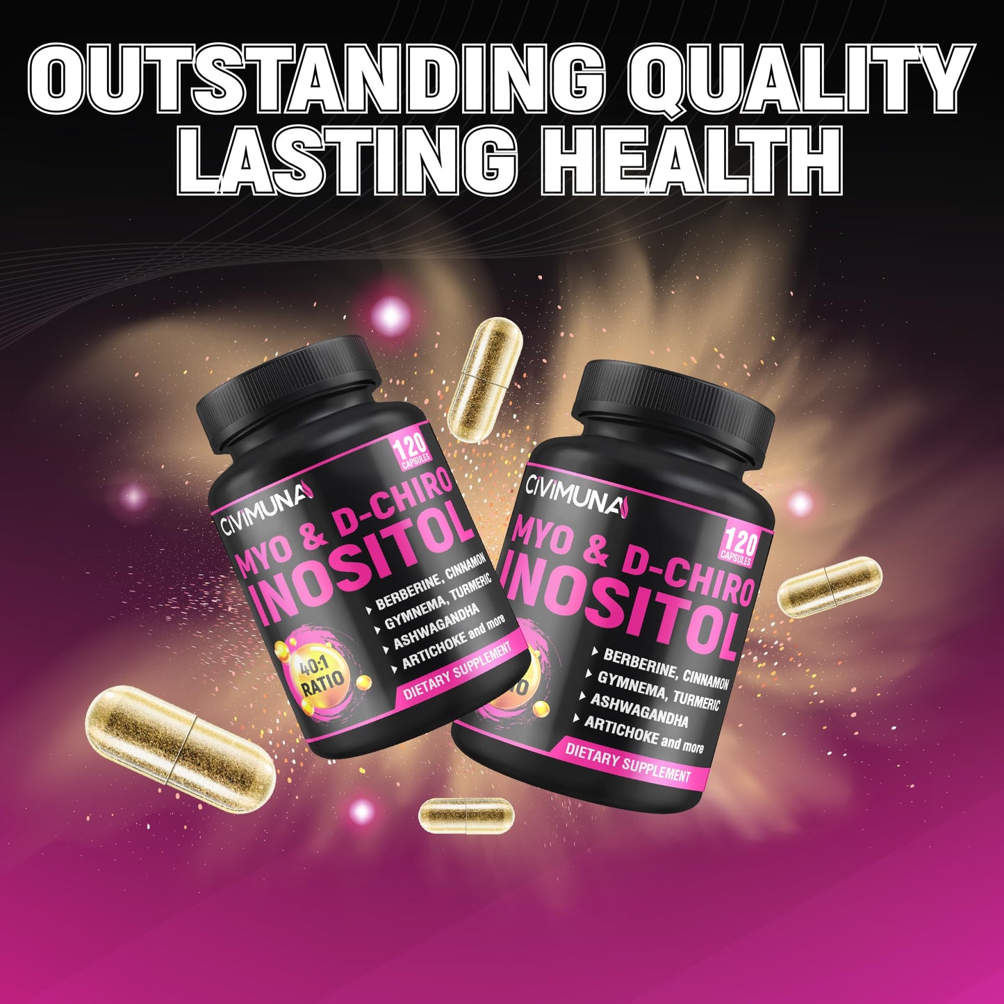 Suplemento CIVIMUNA inositol para salud hormonal y bienestar