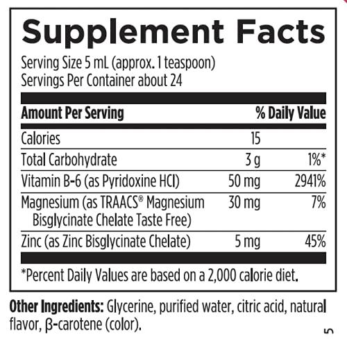 Suplemento clínico vitamina B6 50 mg con minerales magnesio y zinc