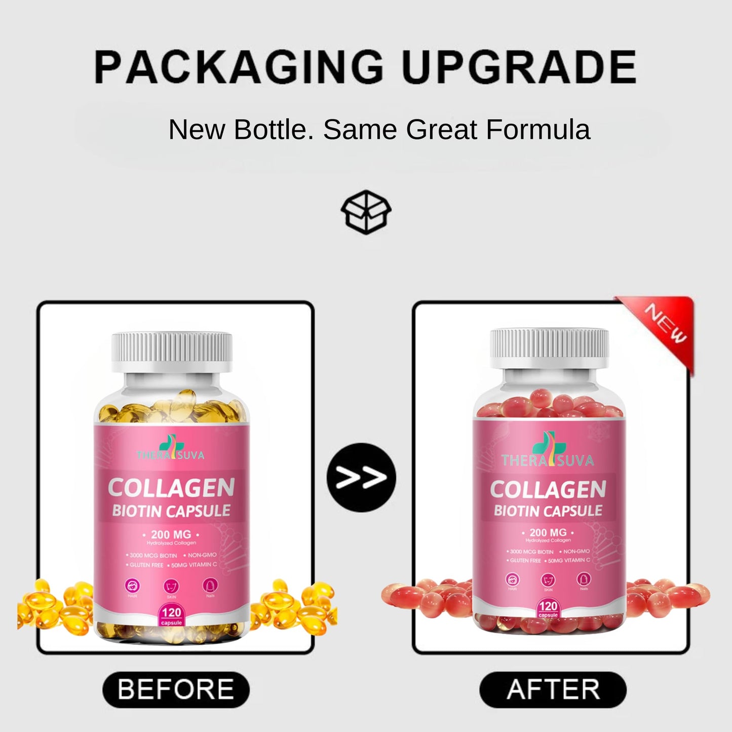 Suplemento colágeno biotina vitamina c saludable para belleza