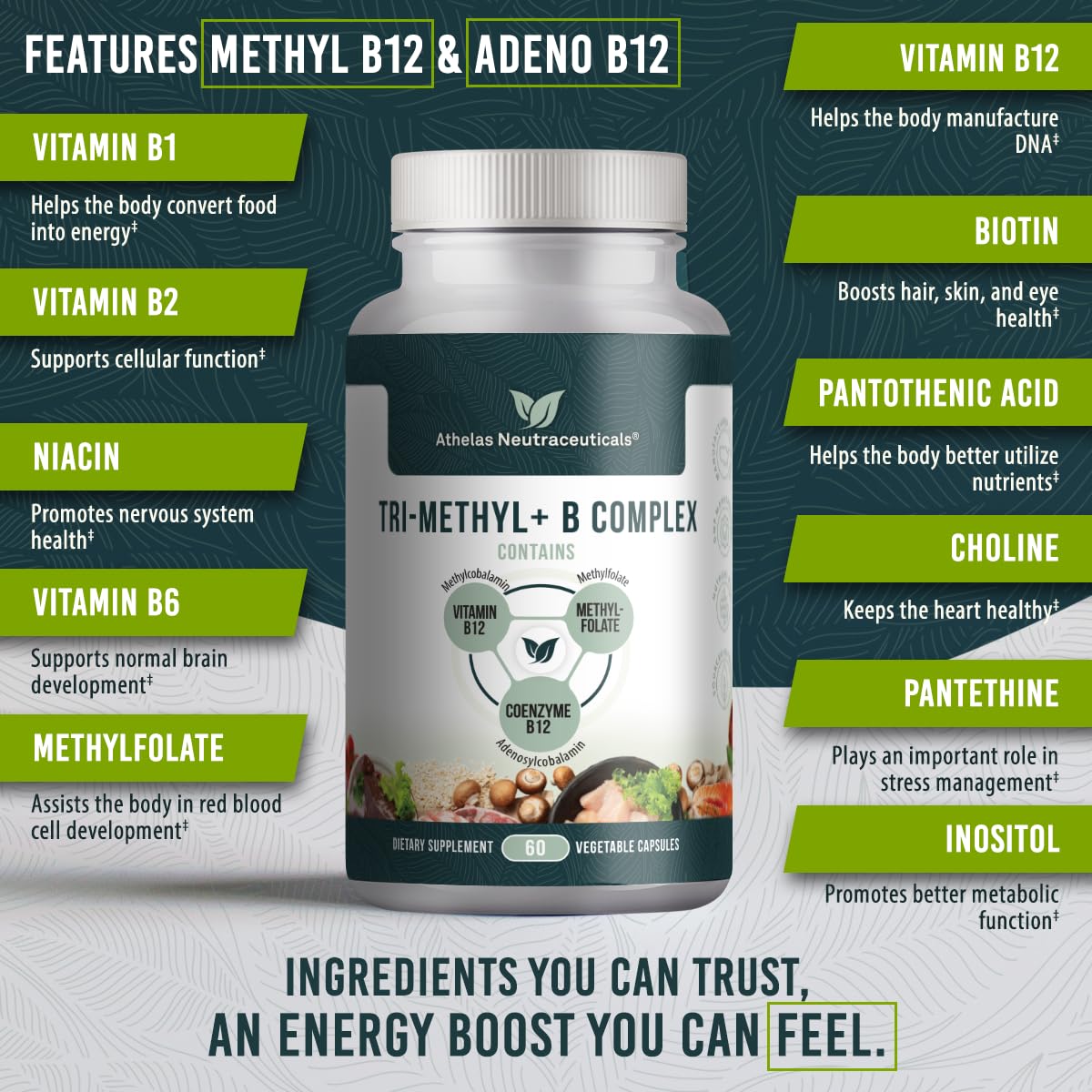 Suplemento complejo b con b1 b2 niacina y biotina activa