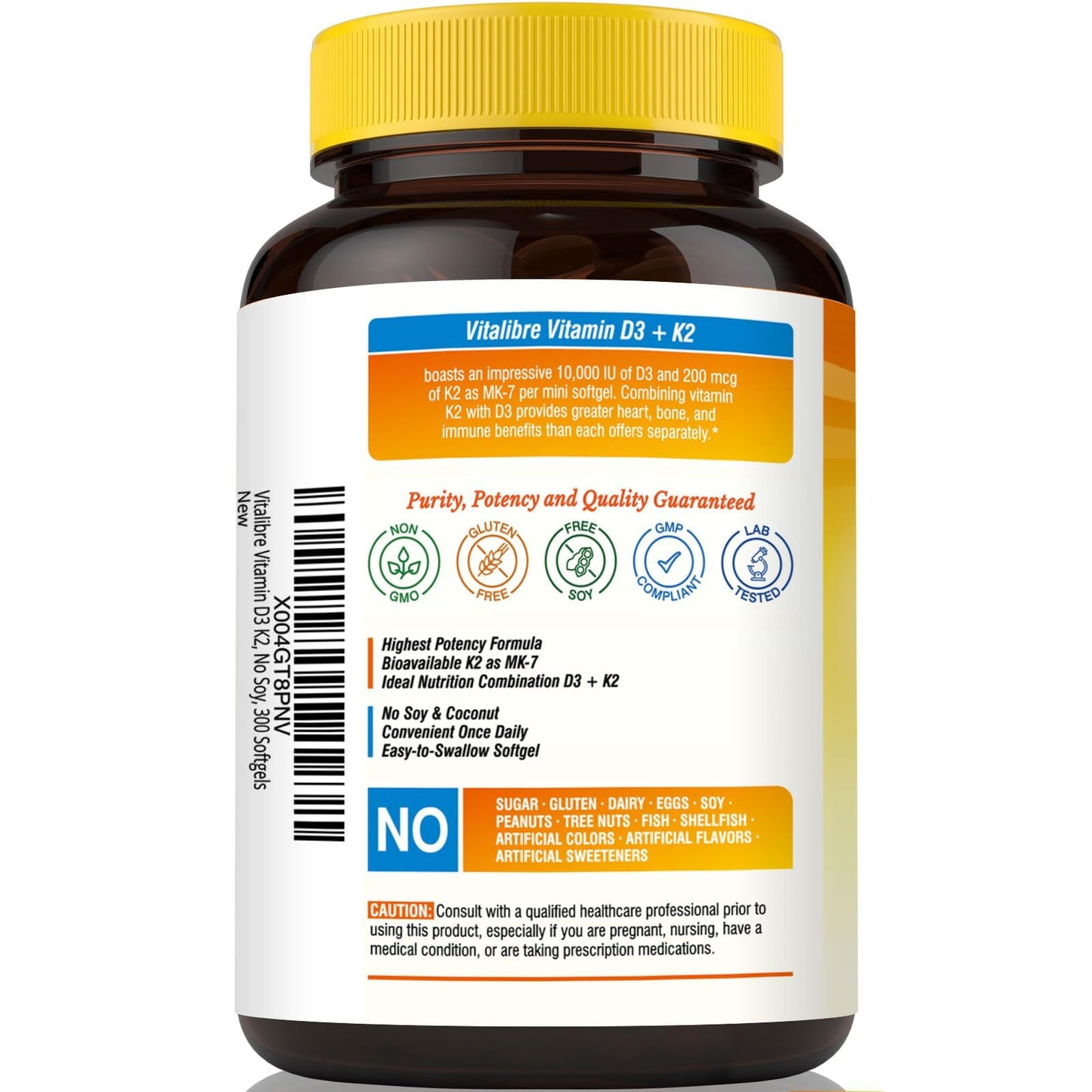 Suplemento D3 y K2 Vitalibre ayuda sistema cardiovascular
