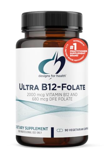 Suplemento Designs for Health Ultra B12 y Metilfolato 90 cápsulas