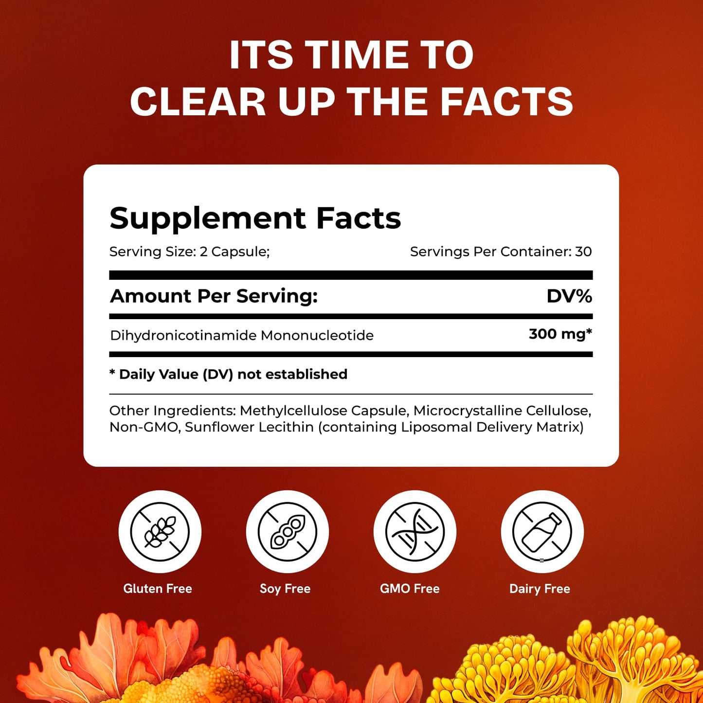 Suplemento dihidronicotinamida mononucleótido NMNH 300mg