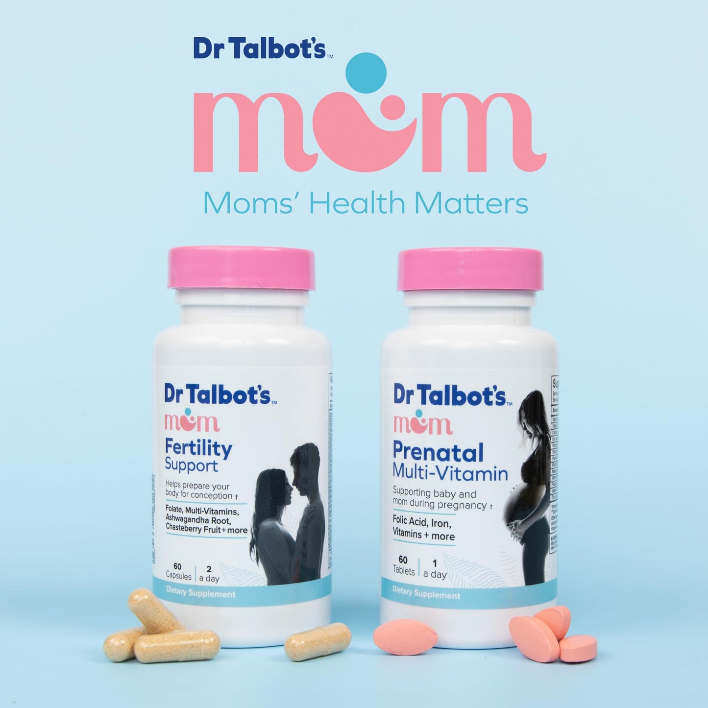 Suplemento fertilidad femenina Dr. Talbot's Mom 60 cápsulas