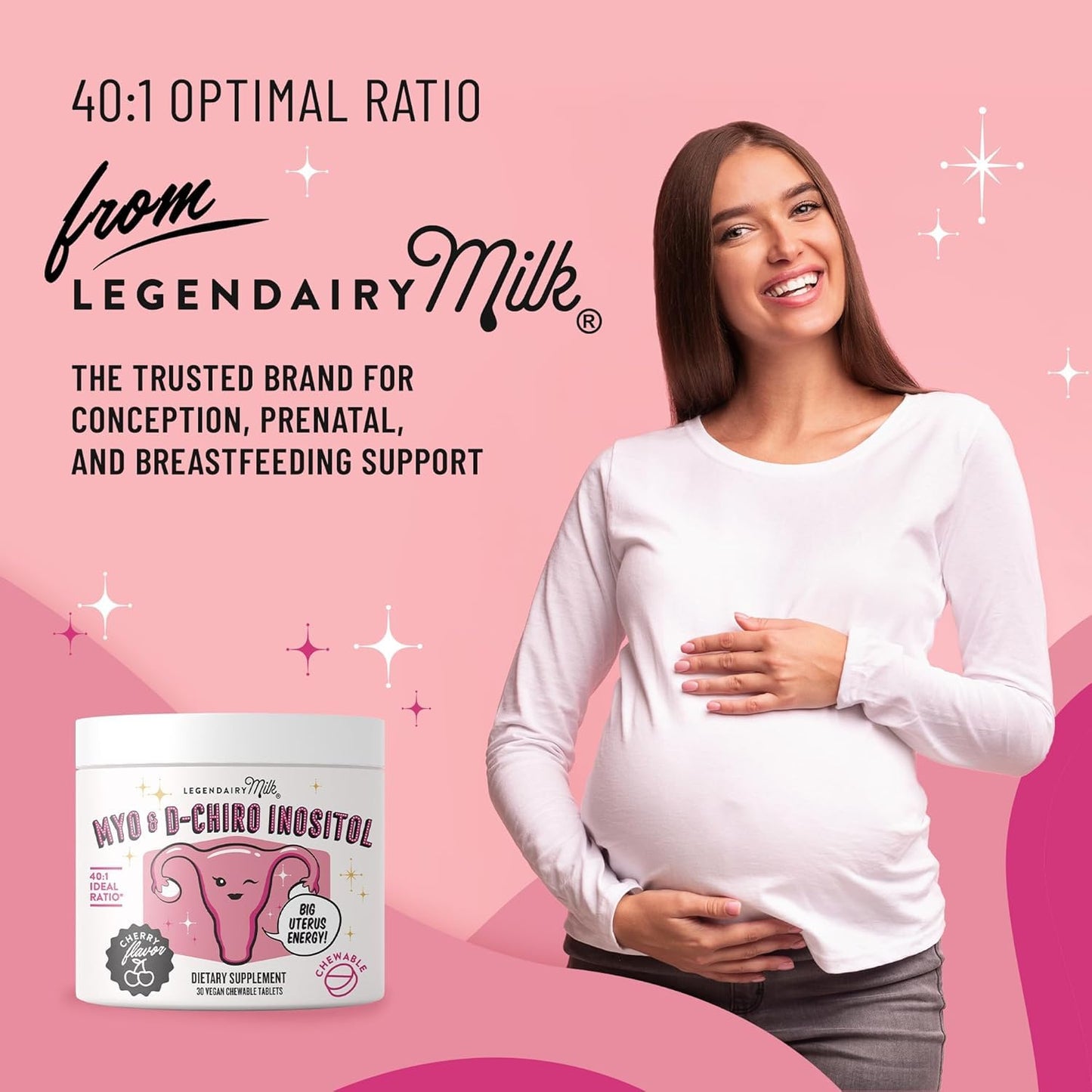 Suplemento de inositol para apoyo a la fertilidad