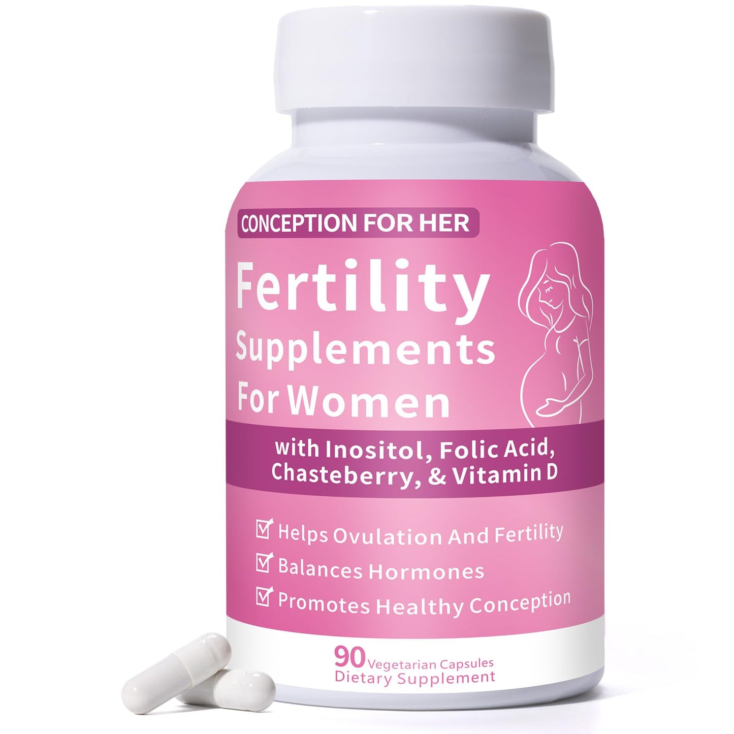 Suplemento fertilidad mujeres 90 cápsulas veganas blister