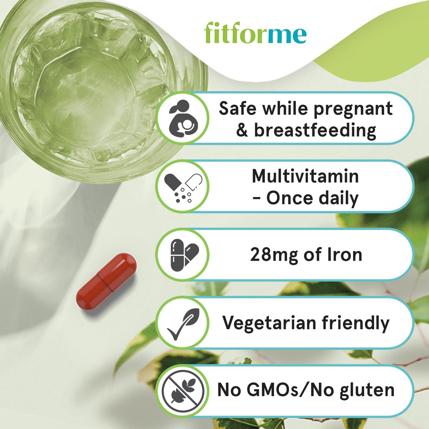 Suplemento FitForMe seguro para embarazadas