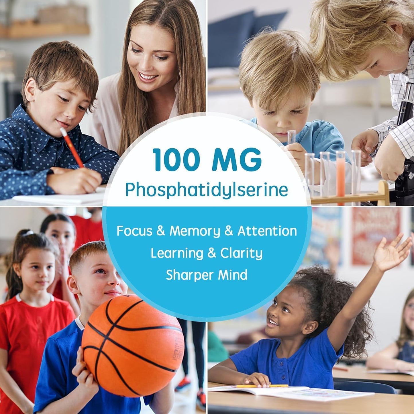 Suplemento fosfatidilserina Nextdia para mejoras cognitivas infantiles