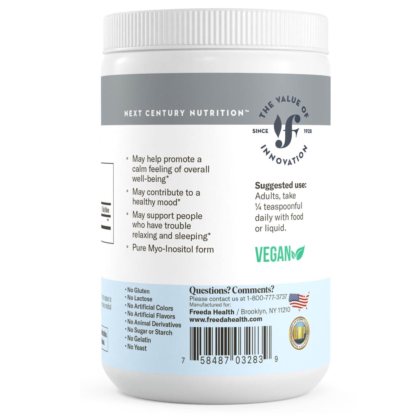 Suplemento FREEDA myo-inositol para salud hormonal y bienestar emocional