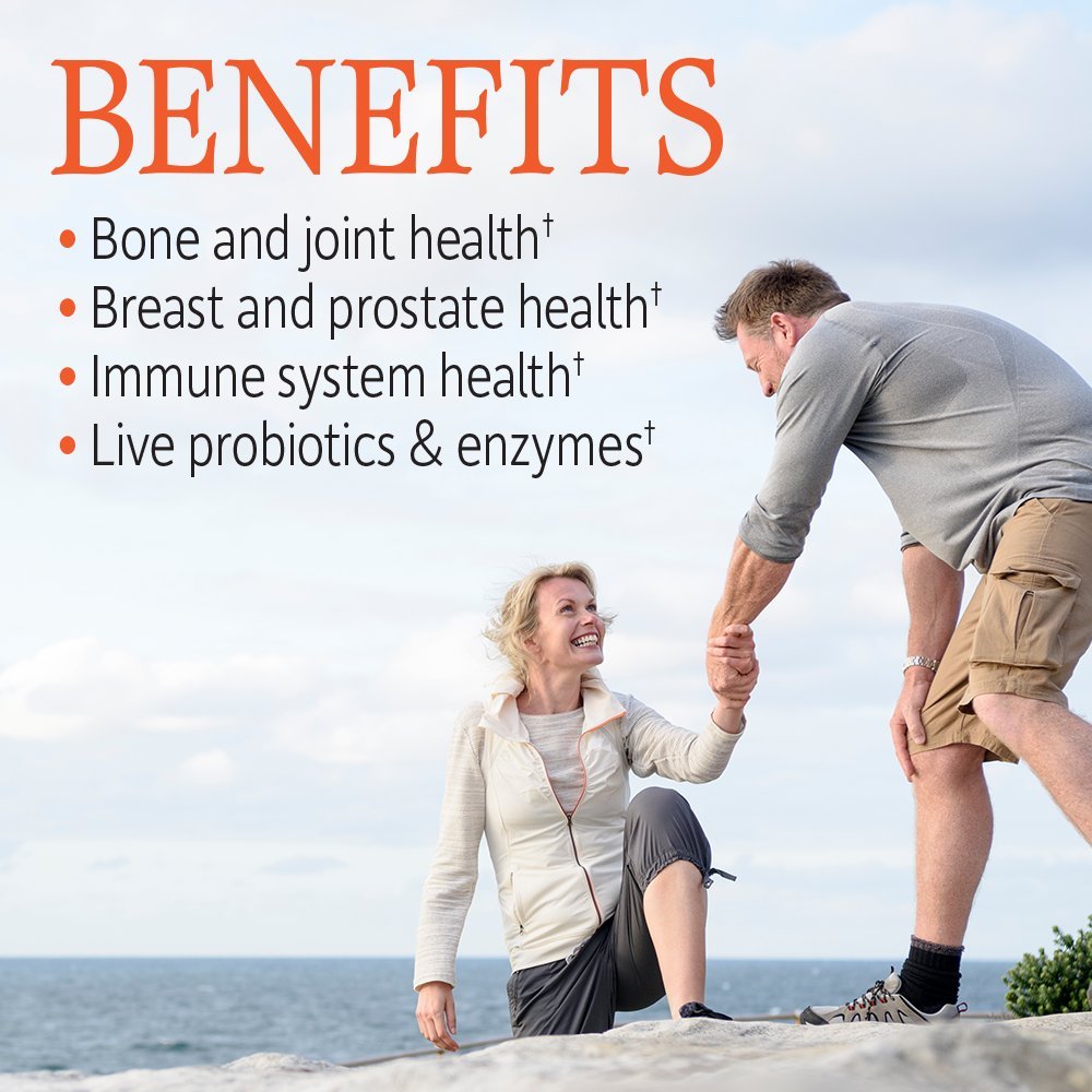 Suplemento Garden of Life para salud masculina digestiva y ósea