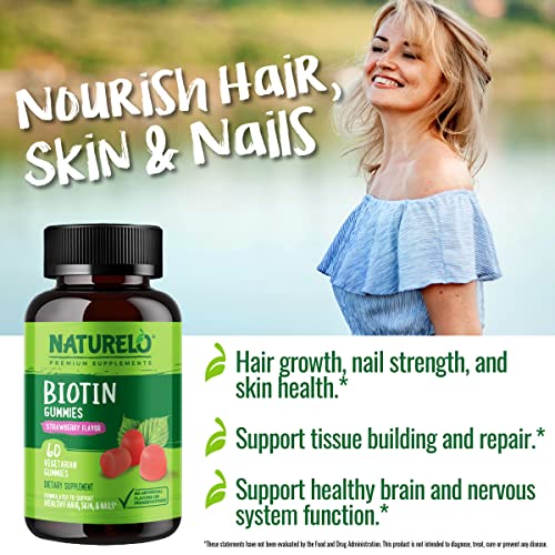 Suplemento GMP premium NATURELO de biotina y nutrientes naturales